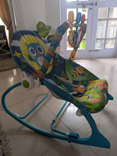 Baby swing and chair.