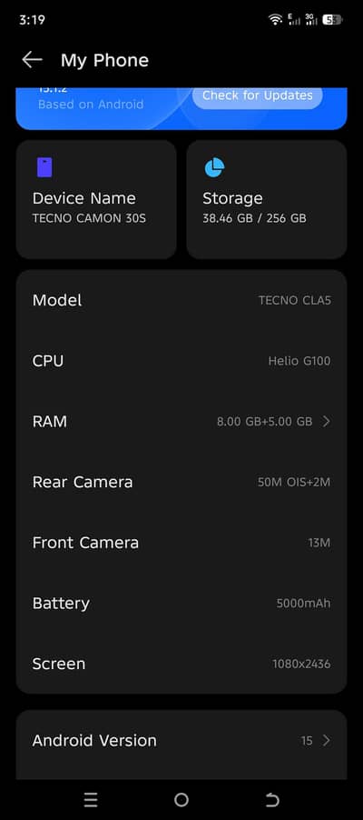 Tecno CAMON 30S