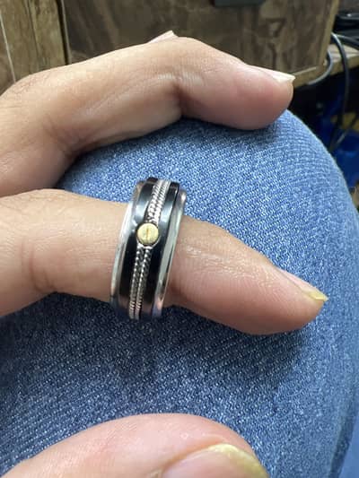 New ring metal and gold