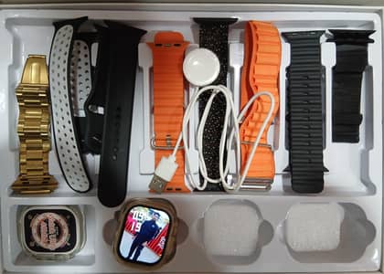 seven strip 2 dial watch 49mm 2 charger cables