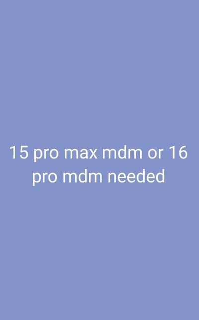 iPhone 15 Pro Max mdm ya iphone 16 pro mdm chaia