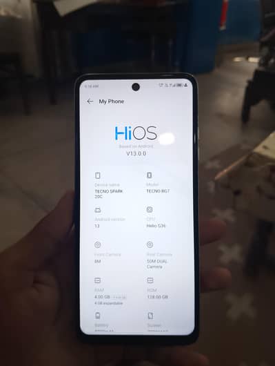 tecno spark 20c 4+4 128