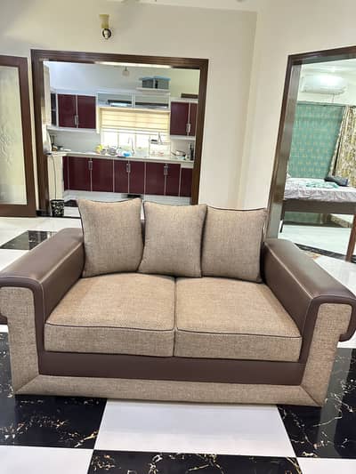 brown beige sofa