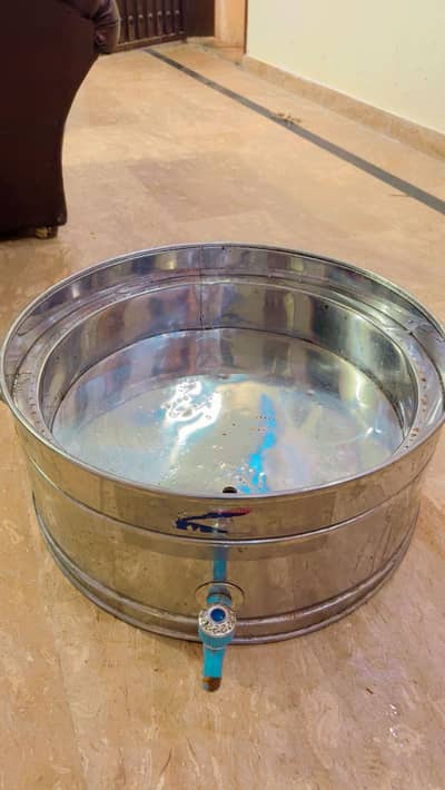Stainless Steel Commercial Chaat / Dahi Bhalla Tank with Tap