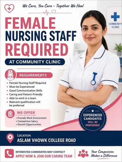 Female nurse required