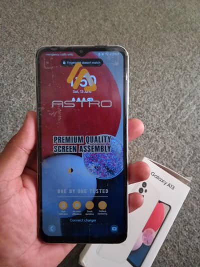 Samsung Mobile A13 apna box bhe hai all ok koi issue nh hai urgnt sale