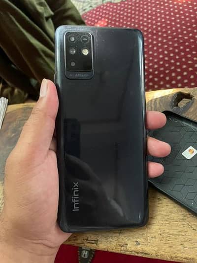 Infinix note 10 6gb 128gb only tuch galas break baqi all ok with box