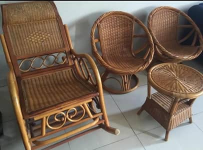 rocking and two revolving chair with coffee table for sale garden pair