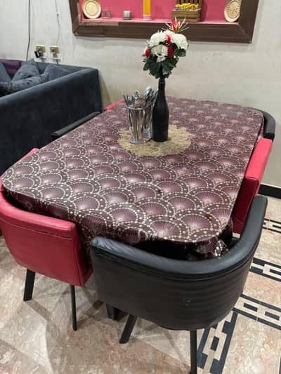 Dining table with 6 chairs