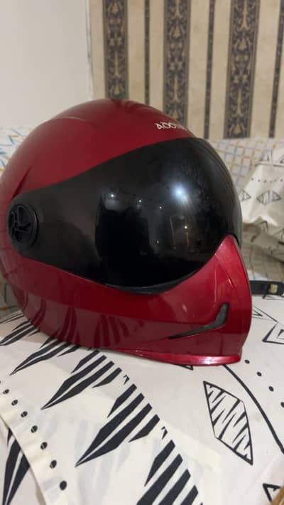 Steelbird Red Full Face Motorbike Helmet Size L Excellent Condition