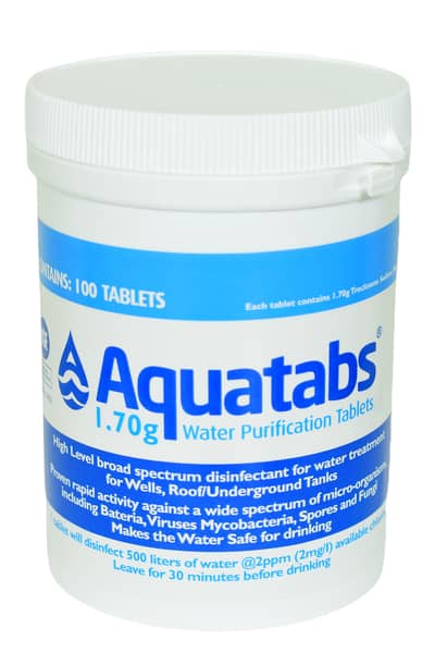 Aquatabs water treatment