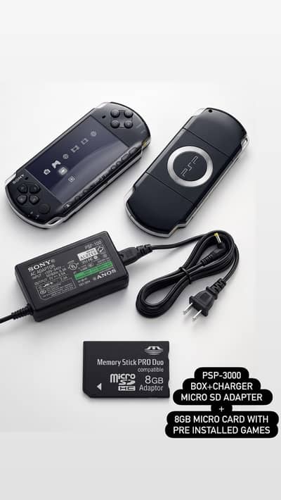 Sony PlayStation Portable (PSP) 3000 with Orignal charger+Orignal box