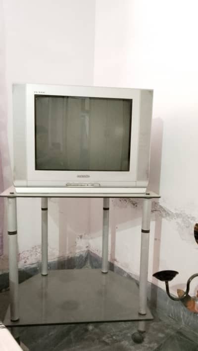 New Tv fo sale with Perfect glass trolley