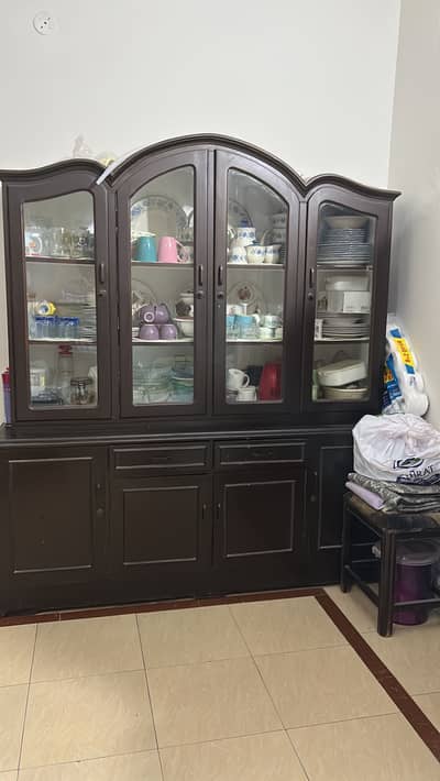 Pure wood show case. Just like new.