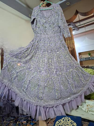 Premium Lilac Heavy Embroidered Maxi (Bought for 40k)