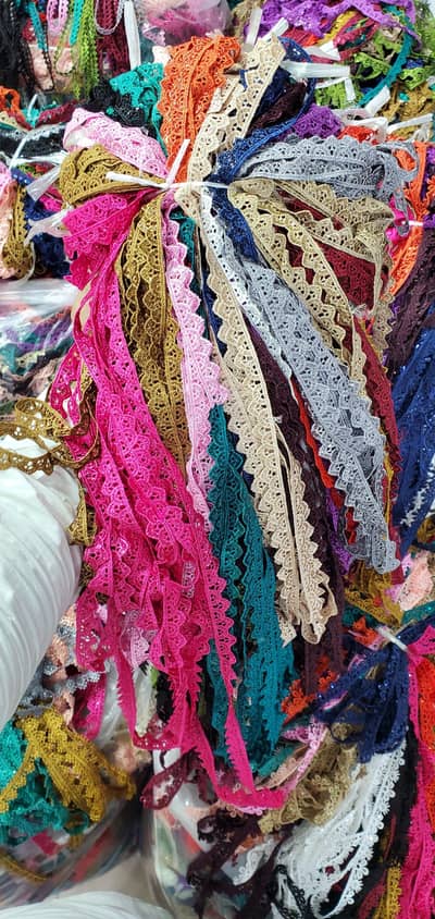 shettle / fancy dress lace / bridal lace / chinese rangin sitara lace
