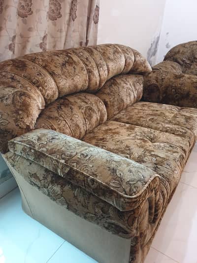 Premium 6-Seater Sofa Set (3+2+1) – Solid Wood & High-Quality Foam