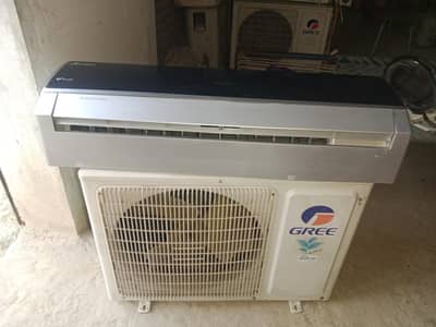 gree ac 1.5 ton all ok orgnal ramote plate pipe Sath ha Gass lock ha