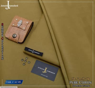 unstitched cotton suit for men