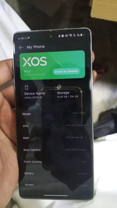 Infinix Note 40 saaff Condition me