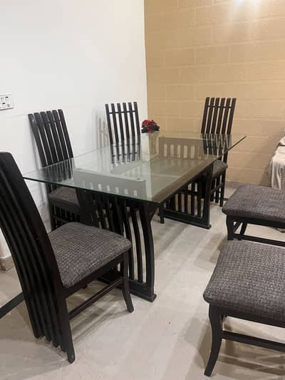 6 Chair Dining Table Available For Sale