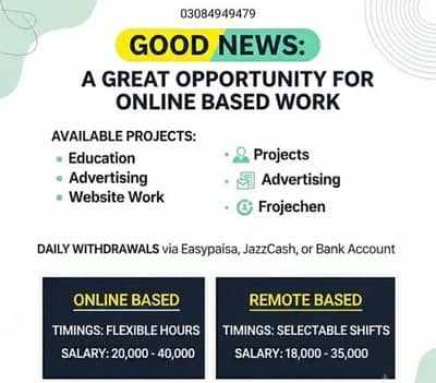 online home  based work