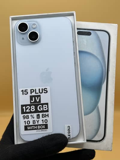 Apple iPhone 15 plus 128 GB Jv 98% Battery Health with Box