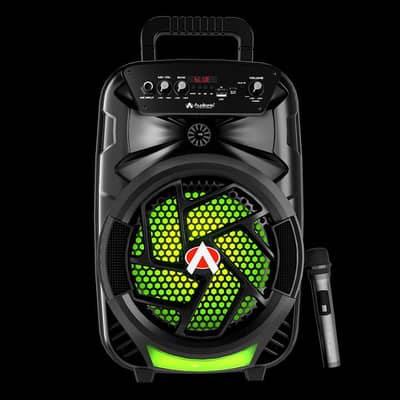 by speaker with wireless mic 