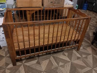Wooden cot