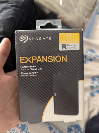 Seagate Expansion 1TB external HDD, Brand new, Factory sealed.