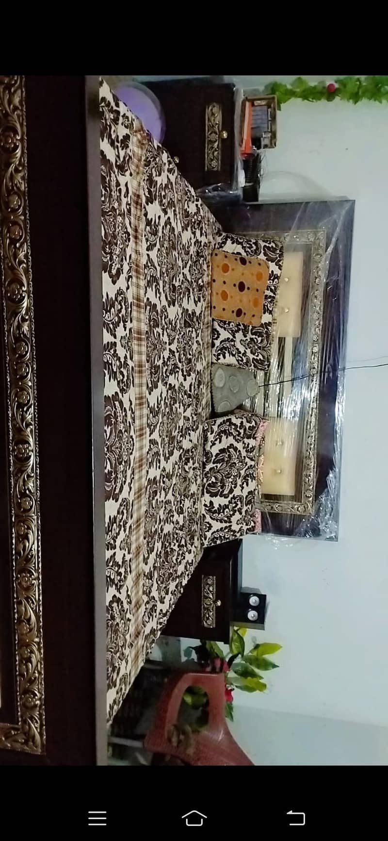 Bed with side table 0