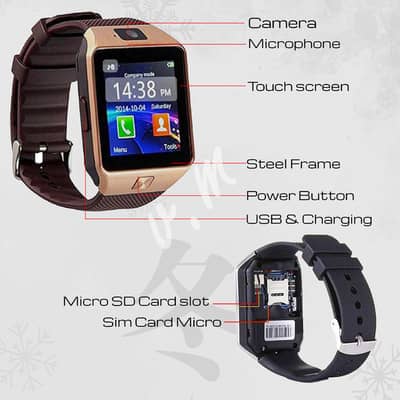 DZ09 Smart Watch With Sim Card & Camera - Calling (Cash On Delivery)