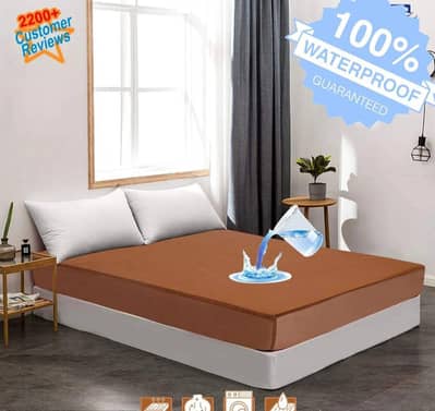 Waterproof Cotton Mattress Cover for Double Bed