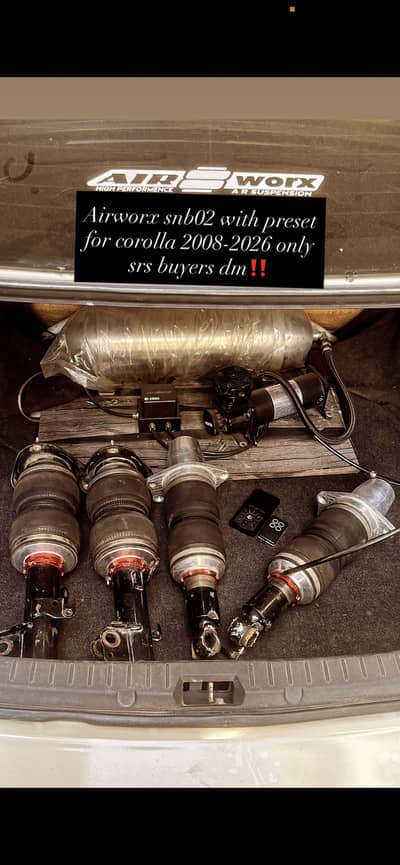 Airworx air suspension with preset for corolla 2009-2026