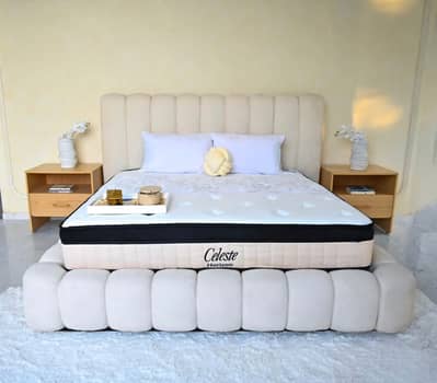 Bed Set/Double Bed/King Size Bed/Poshish Bed/Wooden Bed/Bubble Bed Set