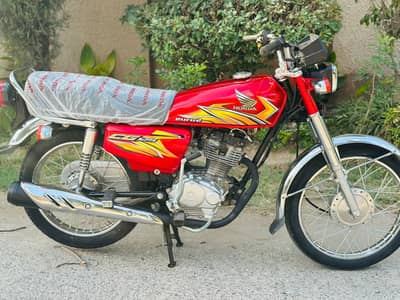 Honda CG 125 Honda | Model 2021 | 7000 KM Driven | Red Honda 125 Bike