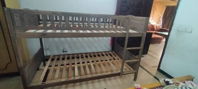 Solid Wooden Kids Bunk Bed for Sale – Excellent Condition