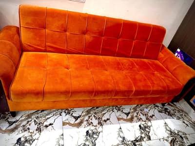 Sofa Cumbed | Blue Sofa | Wooden Sofa chairs for sale