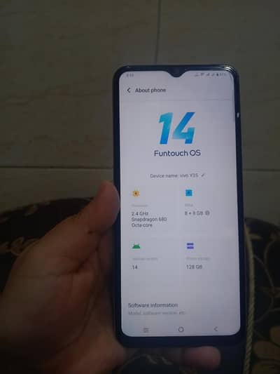 model vivo y35 condition 10 by 10