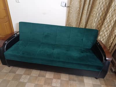 wooden sofa cum bed