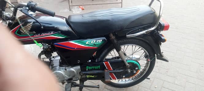 Honda CD 70 2017 model in black colour