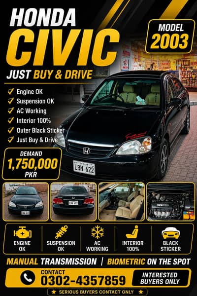 Honda Civic EXi 2003