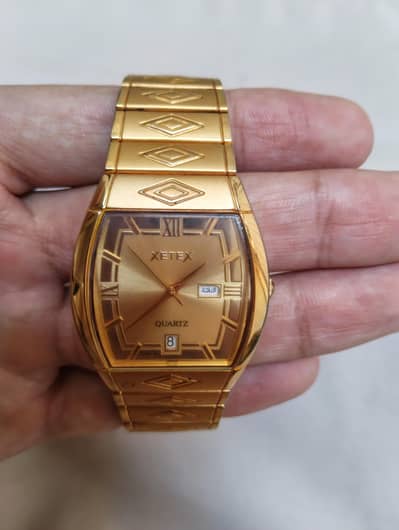 XETEX ORIGINAL JAPANESE 22K GOLD PLATED WATCH