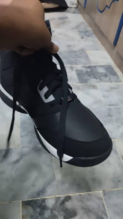 FUBU Men's Black Lace-up High Top Athletic Basketball Sneakers Shoes