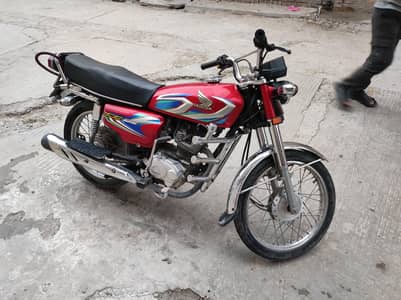 Honda 125 Red Islamabad Number