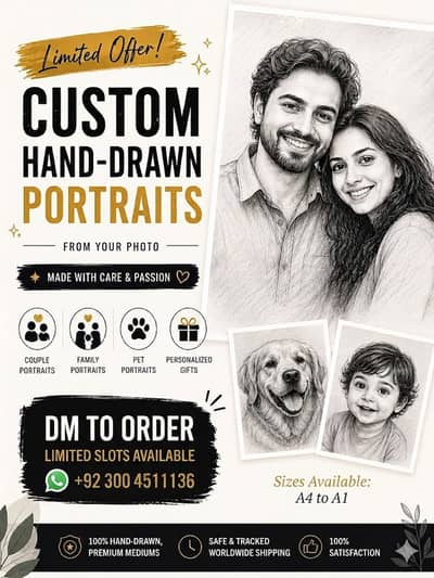 Handmade pencil sketch | Custom Handmade Gifts