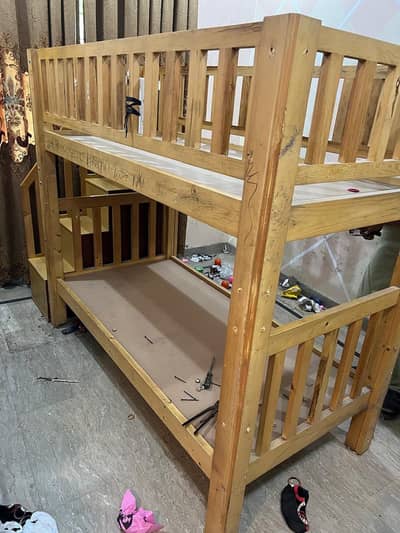Urgent sale! Bunkbed with stairs (condition 9/10)