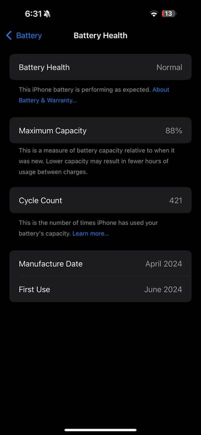 Iphone 15 pro max | 256GB | JV | Black Color
