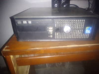 CPU dell monitor dell keyboard dell mouse Lenovo wire less