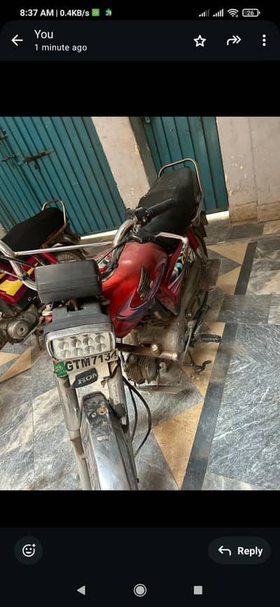 honda cd 70 cc bike for sale no bio all documents clear